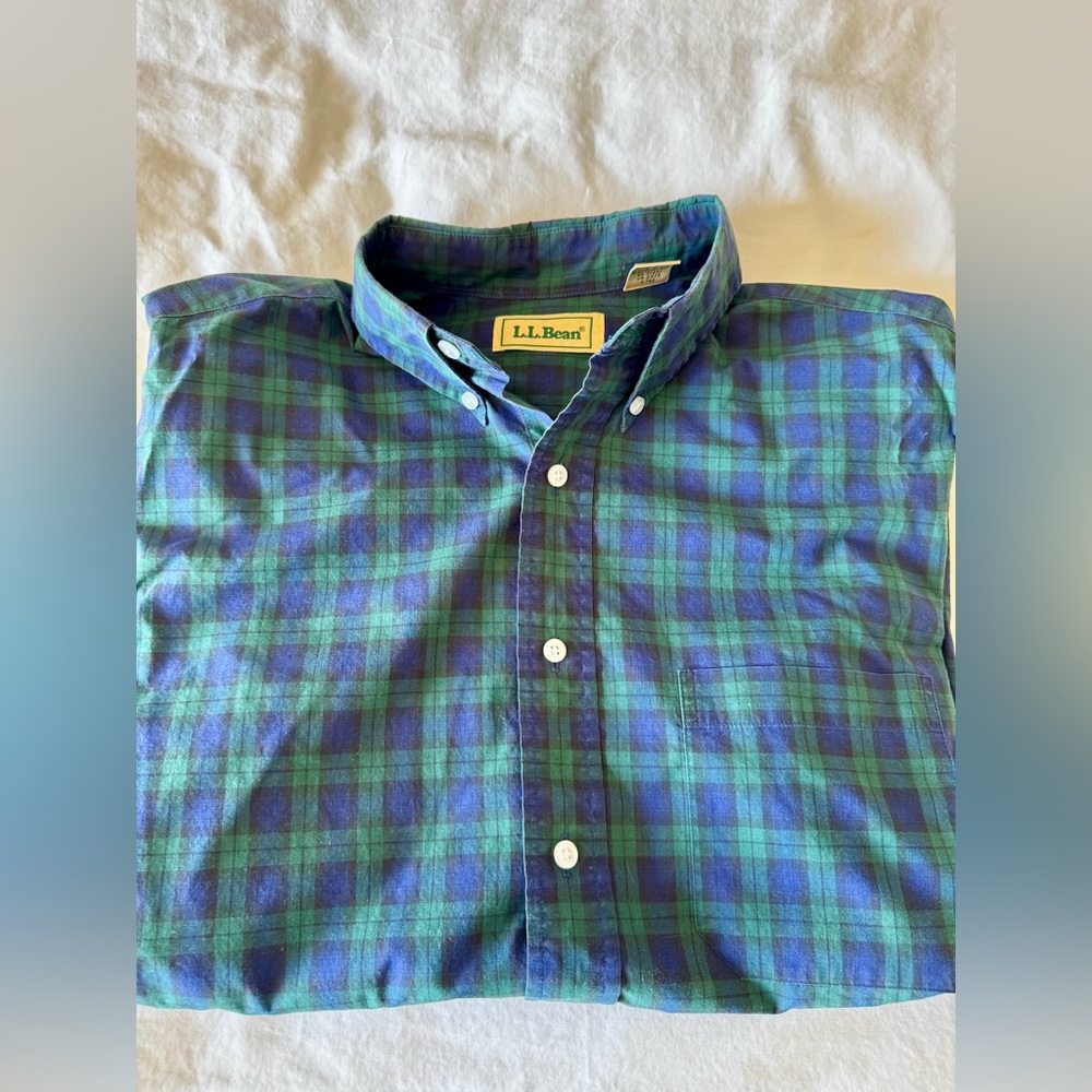 Vintage LL Bean Tartan Button Down